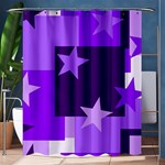 Purple Stars Pattern Shape Shower Curtain 60  x 72  (Medium)  60 x72  Curtain