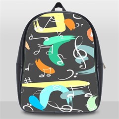 Repetition Seamless Child Sketch School Bag (xl) by Pakjumat