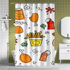 Cute Sketch Set Child Fun Funny Shower Curtain 48  X 72  (small)  by Pakjumat