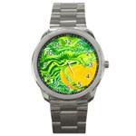 Zitro Abstract Sour Texture Food Sport Metal Watch Front