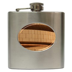 Architecture Art Boxes Brown Hip Flask (6 Oz) by Amaryn4rt