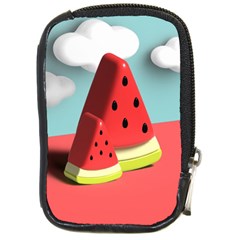 Watermelon Fruit Compact Camera Leather Case by Modalart