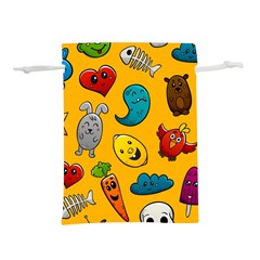 Graffiti Characters Seamless Ornament Lightweight Drawstring Pouch (l) by Bedest