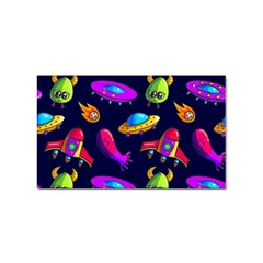 Space Pattern Sticker Rectangular (100 Pack) by Bedest