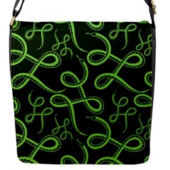 Snakes Seamless Pattern Flap Closure Messenger Bag (s) by Bedest