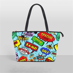 Comic Bubbles Seamless Pattern Classic Shoulder Handbag by Bedest