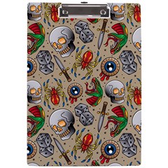 Tattoo Pattern A4 Acrylic Clipboard by Bedest