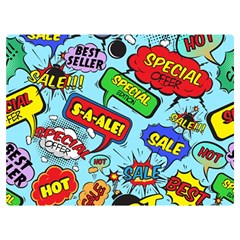 Comic Bubbles Seamless Pattern Premium Plush Fleece Blanket (extra Small) by Bedest