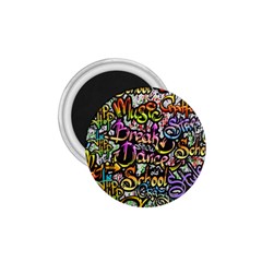 Graffiti Word Seamless Pattern 1 75  Magnets by Bedest