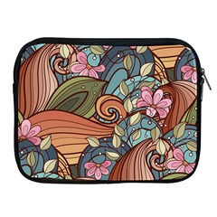 Multicolored Flower Decor Flowers Patterns Leaves Colorful Apple Ipad 2/3/4 Zipper Cases by Pakjumat