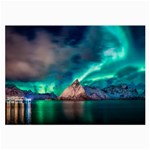 Amazing Aurora Borealis Colors Large Glasses Cloth (2 Sides) Front