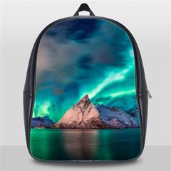 Amazing Aurora Borealis Colors School Bag (xl) by Pakjumat