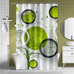 Circles Still Life Shower Curtain 48  X 72  (small)  by Pakjumat