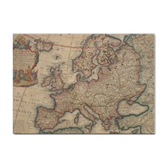 Old Vintage Classic Map Of Europe Sticker A4 (100 Pack) by Pakjumat