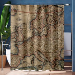 Old Vintage Classic Map Of Europe Shower Curtain 60  X 72  (medium)  by Pakjumat