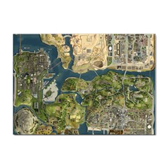 Map Illustration Gta Sticker A4 (100 Pack) by Pakjumat