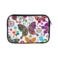 Butterflies Abstract Colorful Floral Flowers Vector Apple Ipad Mini Zipper Cases by Pakjumat