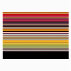 Neopolitan Horizontal Lines Strokes Large Glasses Cloth by Pakjumat