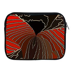 Red Gold Black Voracious Plant Leaf Apple Ipad 2/3/4 Zipper Cases by Pakjumat