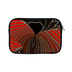 Red Gold Black Voracious Plant Leaf Apple Ipad Mini Zipper Cases by Pakjumat