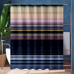 Horizontal Line Strokes Color Lines Shower Curtain 60  X 72  (medium)  by Pakjumat