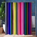 Pastel Colors Striped Pattern Shower Curtain 60  x 72  (Medium)  60 x72  Curtain