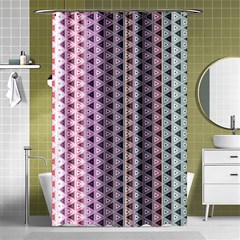 Triangle Stripes Texture Pattern Shower Curtain 48  X 72  (small)  by Pakjumat