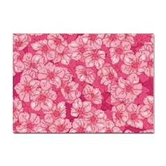 Cute Pink Sakura Flower Pattern Sticker A4 (100 Pack) by Pakjumat