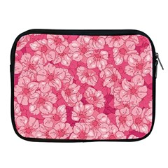 Cute Pink Sakura Flower Pattern Apple Ipad 2/3/4 Zipper Cases by Pakjumat