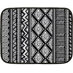 Tribal African Pattern Two Sides Fleece Blanket (mini) by Pakjumat