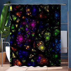 Stained Glass Crystal Art Shower Curtain 60  X 72  (medium)  by Pakjumat