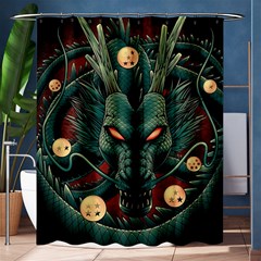 Dragon Art Shower Curtain 60  X 72  (medium)  by Pakjumat