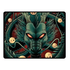 Dragon Art Two Sides Fleece Blanket (small) by Pakjumat