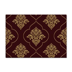 Vector Gold Ornament Pattern Seamless Damask Sticker A4 (100 Pack) by Pakjumat