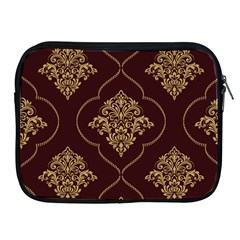 Vector Gold Ornament Pattern Seamless Damask Apple Ipad 2/3/4 Zipper Cases by Pakjumat