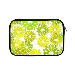 Flowers Green Texture With Pattern Leaves Shape Seamless Apple Ipad Mini Zipper Cases by Pakjumat