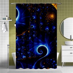 Abstract Design Art Pattern Wallpaper Shape Decoration Shower Curtain 48  X 72  (small)  by Pakjumat