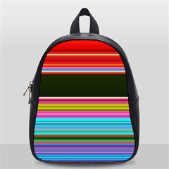 Horizontal Line Colorful School Bag (small) by Pakjumat