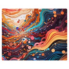 Pattern Abstract Two Sides Premium Plush Fleece Blanket (medium) by Pakjumat