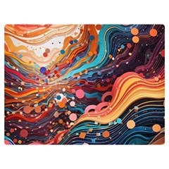 Pattern Abstract Two Sides Premium Plush Fleece Blanket (extra Small) by Pakjumat