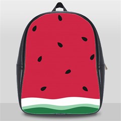 Minimalist Summer Watermelon Wallpaper School Bag (xl) by Pakjumat