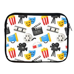 Cinema Icons Pattern Seamless Signs Symbols Collection Icon Apple Ipad 2/3/4 Zipper Cases by Pakjumat