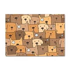 Cute Dog Seamless Pattern Background Sticker A4 (100 Pack) by Pakjumat