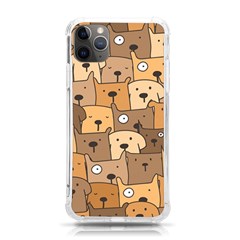 Cute Dog Seamless Pattern Background Iphone 11 Pro Max 6 5 Inch Tpu Uv Print Case by Pakjumat