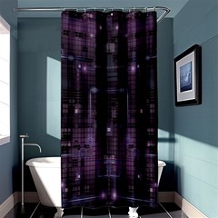 Geometric Art Digital Art Background Shower Curtain 36  X 72  (stall)  by Pakjumat