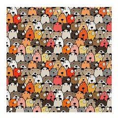 Cute Dog Seamless Pattern Background Banner And Sign 4  X 4  by Pakjumat