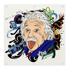 Albert Einstein Physicist Banner And Sign 4  X 4  by Maspions