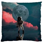 Astronaut Moon Space Nasa Planet Large Premium Plush Fleece Cushion Case (Two Sides) Back