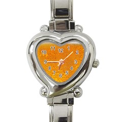 Beer Bubbles Pattern Heart Italian Charm Watch by Maspions