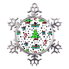 It`s Cold Outside  Metal Large Snowflake Ornament by ConteMonfrey